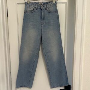 Toteme High Waist Full Leg Classic Blue Women's Jeans